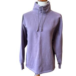Aritzia Wilfred  sweat shirt  long sleeve cordoned neck light purple Sz 1